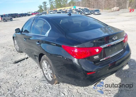 2015 Infiniti Q50 Premium from USA, damaged, VIN JN1BV7AR1FM403585